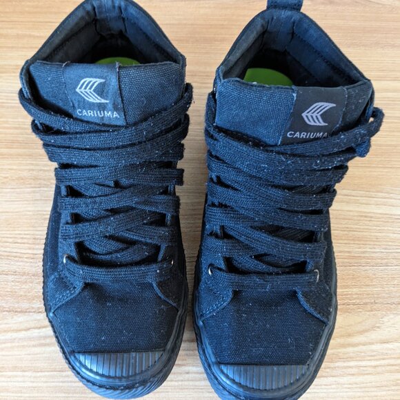 Cariuma Black Canvas OCA High Top - Women's 5.5 - Picture 3 of 9